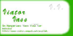 viator vass business card